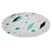 Retro Turquoise Diamonds Sternexplosion Cutting Bo Schneidebrett (Ecke)
