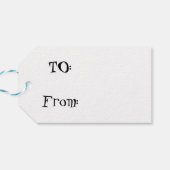 Retro Turquoise Diamonds & Sternexplosionen Gift T Geschenkanhänger (Rückseite Horizontal)