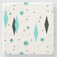 Retro Turquoise Diamonds Sternexplosionen Marmor U