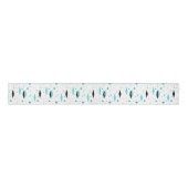 Retro Turquoise Diamonds & Sternexplosionen Ribbon Ripsband (Vorderseite)