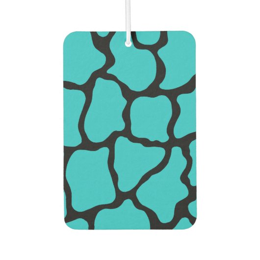 Retro Turquoise Giraffe Car Air Freshener Geschenk Autolufterfrischer (Vorderseite)
