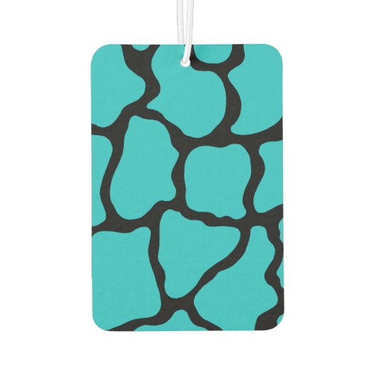 Retro Turquoise Giraffe Car Air Freshener Geschenk Autolufterfrischer (Rückseite)
