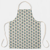 Retro-Turquoise-Muster Schürze (Vorderseite)