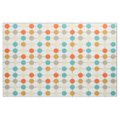Retro Turquoise Orange Cream Tan Circles Stoff (Fat Quarter (45,7 x 55,9 cm))