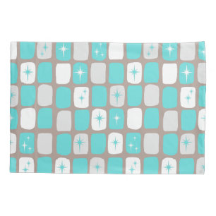 Retro Turquoise Sternexplosion Pillowcase Kissenbezug