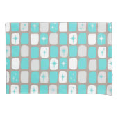 Retro Turquoise Sternexplosion Pillowcase Kissenbezug (Vorderseite)