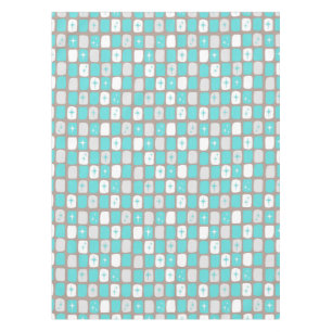 Retro Turquoise Sternexplosionen Tablette *klein G Tischdecke