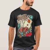 Retro Turquoise Western Wild West Cowboy Cowgirl  T-Shirt (Vorderseite)