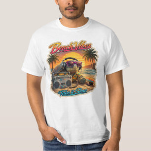 Retro Turtle Beach Vibes - Coole Sommer-Chill-Graf T-Shirt