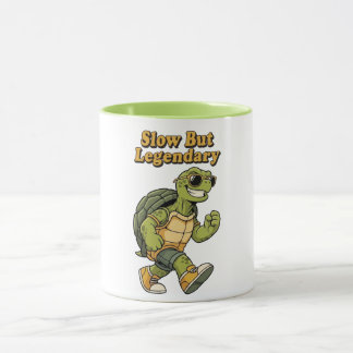 Retro Turtle Calm Progress Color Inside Mug Tasse