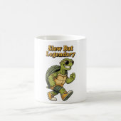 Retro Turtle Legendary Calm White Mug Kaffeetasse (Mittel)