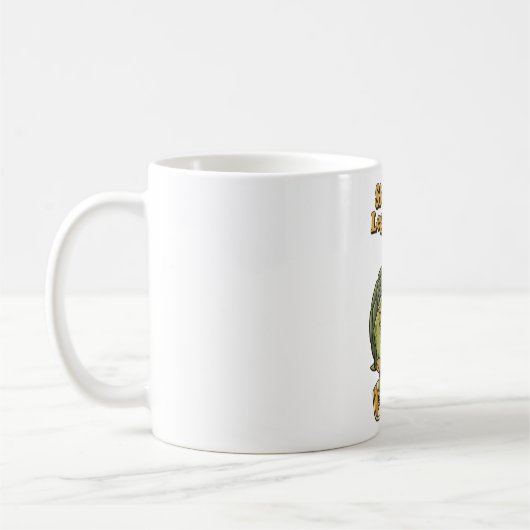 Retro Turtle Legendary Calm White Mug Kaffeetasse (Links)