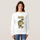 Retro Turtle Slow But Legendary Women’s Sweatshirt (Vorne ganz)