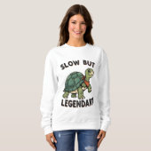 Retro Turtle Slow Legend Women’s Sweatshirt (Vorne ganz)