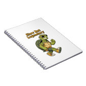 Retro Turtle Slow Living Lined Notebook Notizblock (Rechte Seite)
