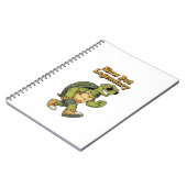Retro Turtle Slow Living Lined Notebook Notizblock (Linke Seite)