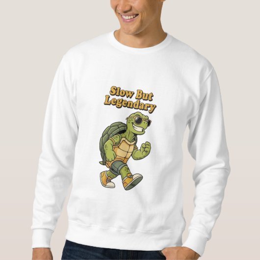 Retro Turtle Steady Legend Men’s Sweatshirt (Vorderseite)