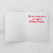 Retro TV Custom Geburtstagkarte Karte (Innenseite)