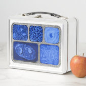 Retro TV Dinner in Blau Metall Brotdose (Beispiel)