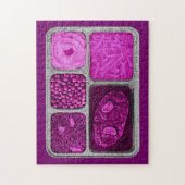 Retro TV Dinner in Rosa Puzzle (Vertikal)