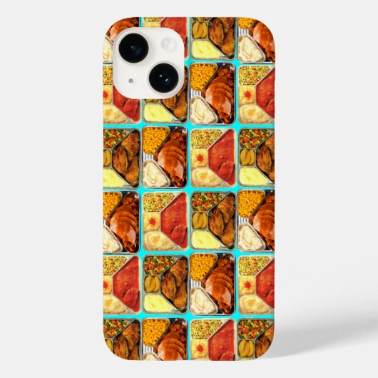Retro TV Dinner Trays Case-Mate iPhone Hülle (Rückseite)