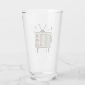 Retro TV Drink Glass | Modernes Atomi des Mittelal Glas (Rückseite)
