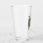 Retro TV Drink Glass | Modernes Atomi des Mittelal Glas (Rechts)