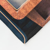 Retro-TV-Empfänger Set aus zirka 60er, 70er und 80 Fleecedecke (Ecke)