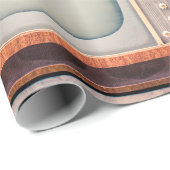 Retro-TV-Empfänger Set aus zirka 60er, 70er und 80 Geschenkpapier (Rolleneckpunkt)