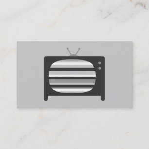 Retro-TV-Geschäftskarten Visitenkarte