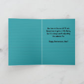 Retro-TV-Jubiläum/Liebe-Karte Dankeskarte (Innenseite)