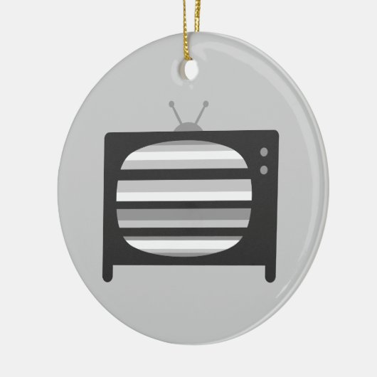 Retro-TV Keramikornament (Links)