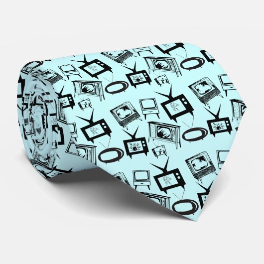 Retro-TV Krawatte (Gerollt)