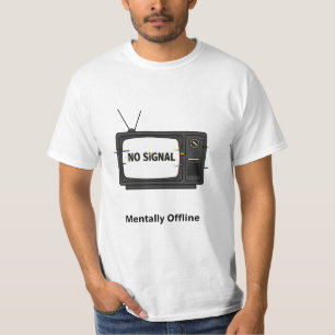 Retro-TV "Mentally Offline" Glitch Graphic T - Shi T-Shirt