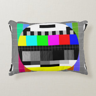 Retro TV ohne Signalanzeige. Dekokissen