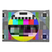 Retro TV ohne Signalanzeige. Kissenbezug (Rückseite)