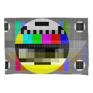 Retro TV ohne Signalanzeige. Kissenbezug