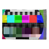 Retro TV ohne Signalanzeige. Kissenbezug (Rückseite)