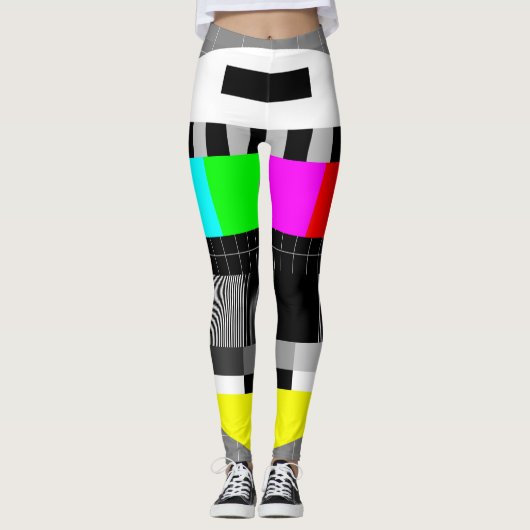 Retro TV ohne Signalanzeige. Leggings (Vorderseite)