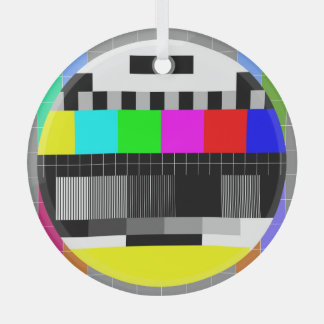 Retro TV ohne Signalanzeige. Ornament Aus Glas