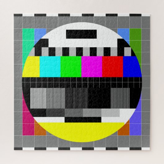 Retro TV ohne Signalanzeige. Puzzle (Vertikal)