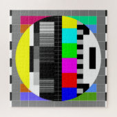 Retro TV ohne Signalanzeige. Puzzle (Horizontal)