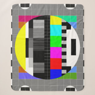Retro TV ohne Signalanzeige. Sherpadecke