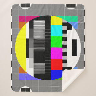 Retro TV ohne Signalanzeige. Sherpadecke