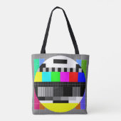 Retro TV ohne Signalanzeige. Tasche (Rückseite)