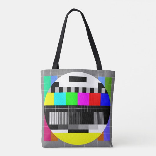 Retro TV ohne Signalanzeige. Tasche (Rückseite)