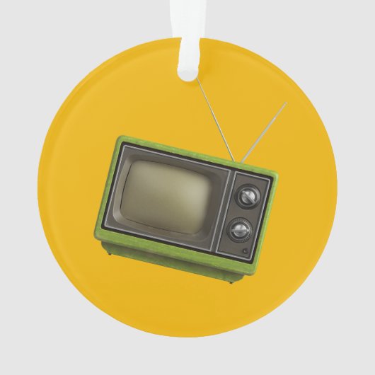 Retro-TV Ornament (Rückseite)