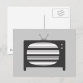 Retro-TV Postkarte (Vorne/Hinten)