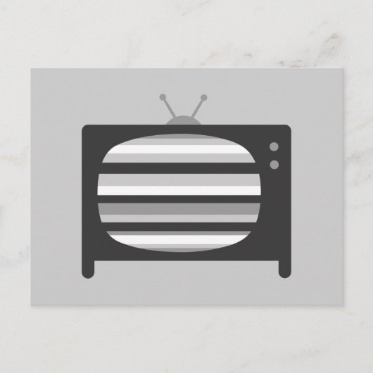 Retro-TV Postkarte (Vorderseite)
