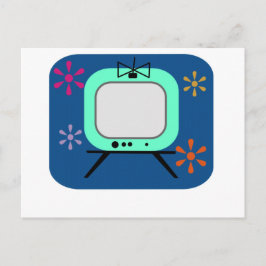 Retro-TV Postkarte